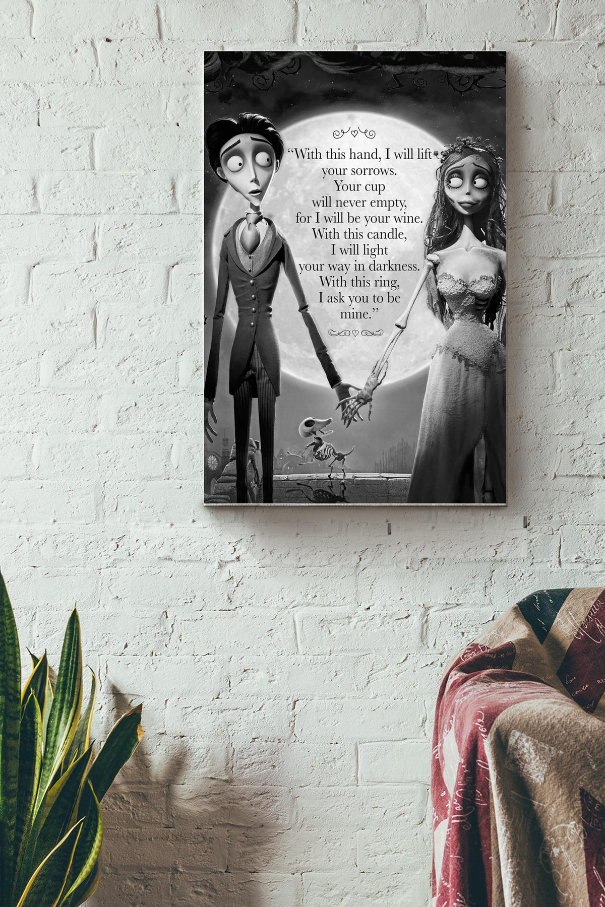Corpse Bride This Chemical Romantic Canvas Movie Gift For Corpse Bride Fan, Valentine Day, Lover Canvas Gallery Painting Wrapped Canvas Framed Prints, Canvas Paintings Wrapped Canvas 8x10