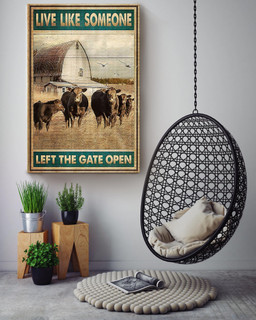 Cows Live Like Someone Left The Gate Open For Canvas Gallery Painting Wrapped Canvas Framed Prints, Canvas Paintings Wrapped Canvas 16x24