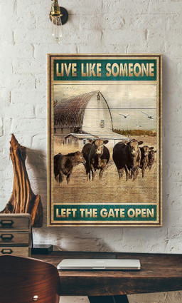 Cows Live Like Someone Left The Gate Open For Canvas Gallery Painting Wrapped Canvas Framed Prints, Canvas Paintings Wrapped Canvas 12x16