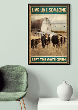 Cows Live Like Someone Left The Gate Open For Canvas Gallery Painting Wrapped Canvas Framed Prints, Canvas Paintings Wrapped Canvas 20x30