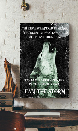 Devil Whispered In My Ear Inspiration Quote Gift For Child Of God Christans Canvas Framed Prints, Canvas Paintings Wrapped Canvas 12x16