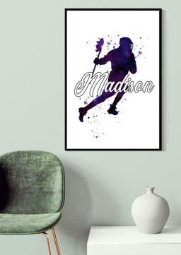 Madison Ice Hockey Gift For Field Hockey Player, Ice Hockey Fan Canvas Framed Prints, Canvas Paintings Wrapped Canvas 20x30