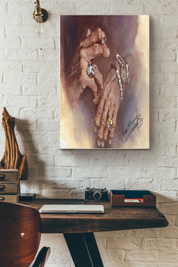 Keith Richards Hands Signed Canvas Decor Gift For Musician Guitar Player Guitarist Canvas Gallery Painting Wrapped Canvas Framed Prints, Canvas Paintings Wrapped Canvas 12x16