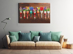Painting Brush Flower Brush Wooden Gift For Artist Painter Drawing Lover Framed Prints, Canvas Paintings Wrapped Canvas 20x30