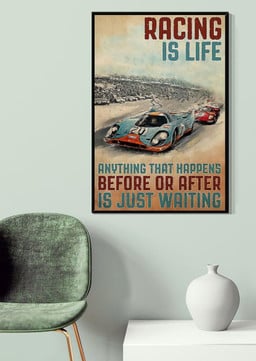 Inspirational Racing Quotes Racing Is Life For Car Racing Canvas Gallery Painting Wrapped Canvas Framed Prints, Canvas Paintings Wrapped Canvas 20x30