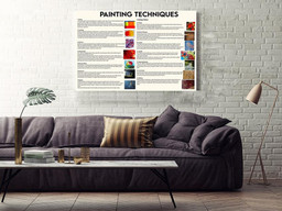 Painting Techiques Knowledge Gift For Painter Artist Digital Artist Framed Prints, Canvas Paintings Wrapped Canvas 16x24