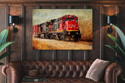 Railway Single Canvas Rectangle Cn Canada National Railway 04180 Wrapped Canvas 8x10