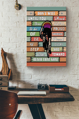 Reach Your Goal Cycling Canvas Gallery Painting Wrapped Canvas  Wrapped Canvas 12x16