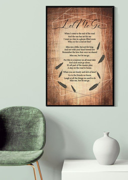 Let Me Go Vintage Poem Memorial Quote For Memorial Day Canvas Framed Prints, Canvas Paintings Wrapped Canvas 20x30