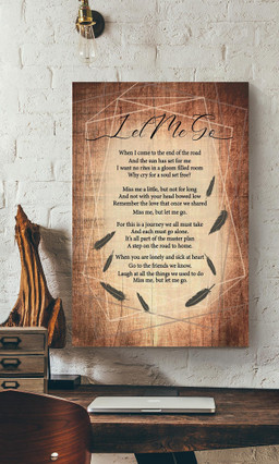 Let Me Go Vintage Poem Memorial Quote For Memorial Day Canvas Framed Prints, Canvas Paintings Wrapped Canvas 12x16