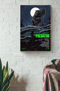 Mondo Predator Movie Gift For Science Fiction Film Fan, Horror Movie Lover Canvas Framed Prints, Canvas Paintings Wrapped Canvas 12x16