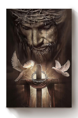 Jesus And Dove Christian Believer Catholic Canvas Framed Prints, Canvas Paintings Wrapped Canvas 8x10
