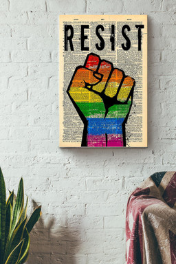 Lgbtqia Resist For Their Rights Canvas Lgbtqia Canvas Gift For Lesbian Gay Bisexual Transgender Intersex Asexual People Pride Month Slogan Lgbt Ally Canvas Gallery Painting Wrapped Canvas Framed Prints, Canvas Paintings Wrapped Canvas 8x10