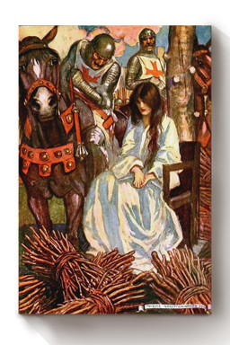 Ivanhoe Sir Walter Scott Fairy Tales Illustrations By Maurice Greiffenhagen 11 Canvas Wrapped Canvas 8x10
