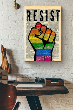 Lgbtqia Resist For Their Rights Canvas Lgbtqia Canvas Gift For Lesbian Gay Bisexual Transgender Intersex Asexual People Pride Month Slogan Lgbt Ally Canvas Gallery Painting Wrapped Canvas Framed Prints, Canvas Paintings Wrapped Canvas 12x16