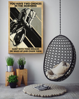 Inspirational Cycling Quotes Sleep With Your Dreams Or Wake Up And Chase Them For Canvas Gallery Painting Wrapped Canvas Framed Prints, Canvas Paintings Wrapped Canvas 16x24