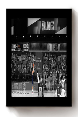 Luka Doncic Buzzer Beater Vs Clippers Canvas Sport Gift For Basketball Player, Luka Doncic Fan, Clipper Fan Canvas Framed Prints, Canvas Paintings Wrapped Canvas 8x10