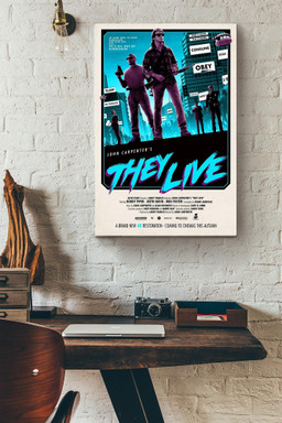 John Carpenter They Live Fan Made Canvas Movie Canvas Gallery Painting Wrapped Canvas Framed Prints, Canvas Paintings Wrapped Canvas 12x16
