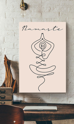 Namaste Minimalism For Yoga Studio Decor Canvas Wrapped Canvas 12x16