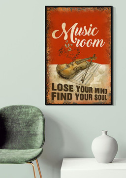 Music Room Lose Your Mind Find Your Soul Violin For Violin Lover Music Studio Decor Canvas Gallery Painting Wrapped Canvas Framed Prints, Canvas Paintings Wrapped Canvas 20x30