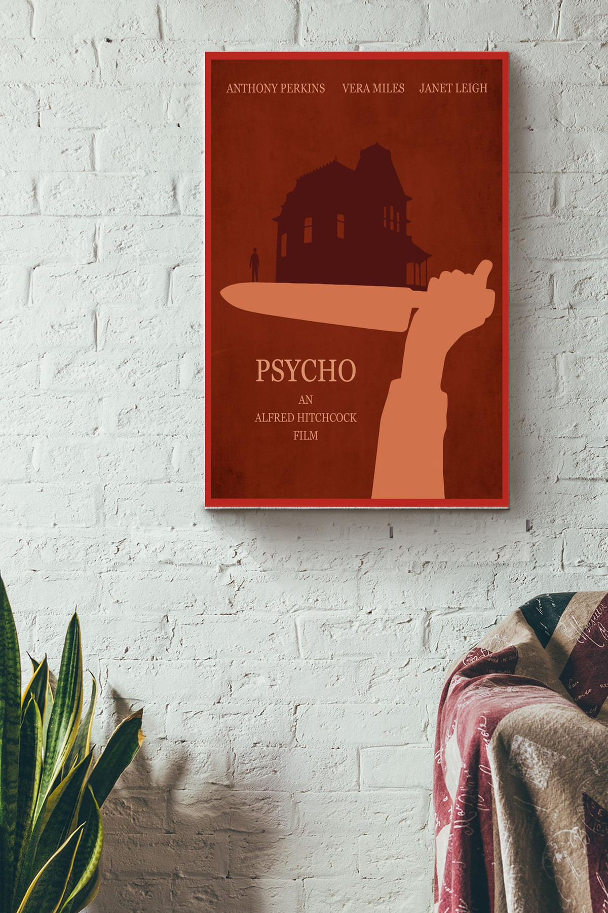 Psycho Alfred Hitchcock Film Canvas Movie Gift For Director Film Buff Movie Maker Entertainment Canvas Gallery Painting Wrapped Canvas Framed Prints, Canvas Paintings Wrapped Canvas 8x10
