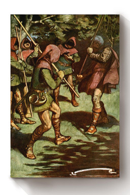 Ivanhoe Sir Walter Scott Fairy Tales Illustrations By Maurice Greiffenhagen 04 Canvas Wrapped Canvas 8x10
