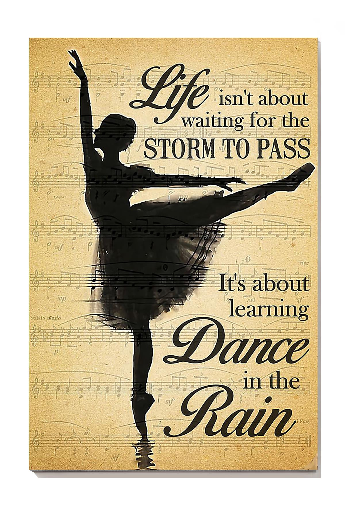It's About Learning Dance In The Rain Gift For Dancer Canvas Gallery Painting Wrapped Canvas Framed Prints, Canvas Paintings Wrapped Canvas 8x10