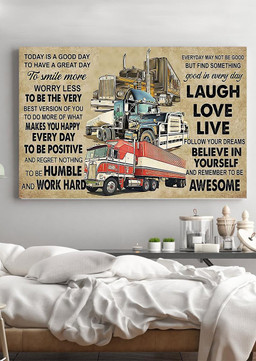 Inspiration Quote Truck Driver For Housewarming Framed Prints, Canvas Paintings Wrapped Canvas 12x16