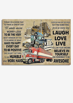 Inspiration Quote Truck Driver For Housewarming Framed Prints, Canvas Paintings Wrapped Canvas 8x10