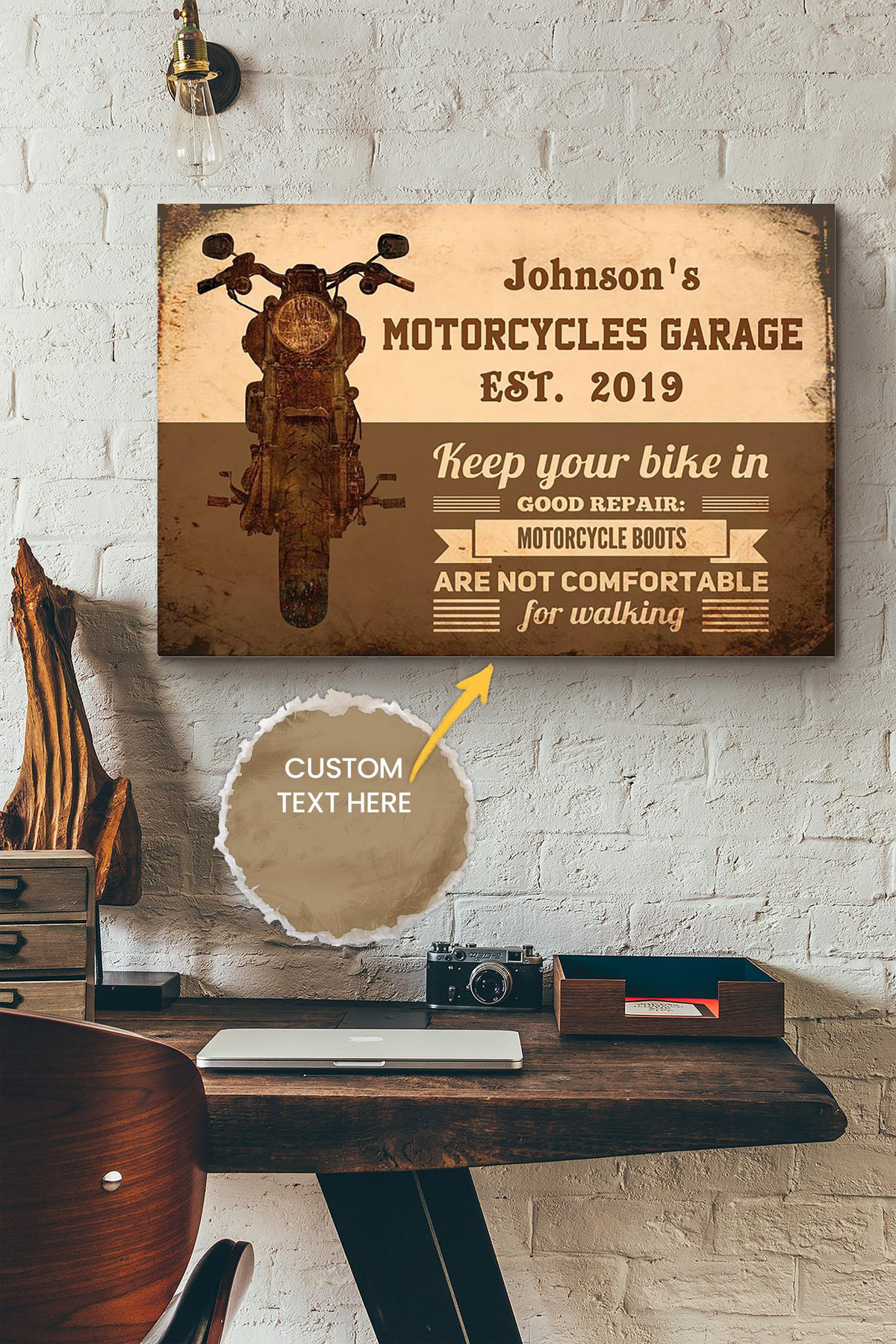 Motorcycles Garage Motor Personalized Canvas Motor Gift For Motorcycle Lover Racer Garage Decor Canvas Gallery Painting Wrapped Canvas Framed Prints, Canvas Paintings Wrapped Canvas 8x10