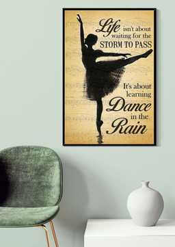 It's About Learning Dance In The Rain Gift For Dancer Canvas Gallery Painting Wrapped Canvas Framed Prints, Canvas Paintings Wrapped Canvas 20x30