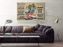 Inspiration Quote Truck Driver For Housewarming Framed Prints, Canvas Paintings Wrapped Canvas 16x24