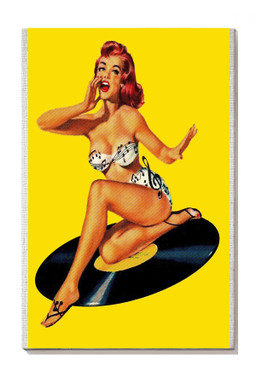 Rockabilly Goddess Music For Music Lover Canvas Gallery Painting Wrapped Canvas Framed Prints, Canvas Paintings Wrapped Canvas 8x10