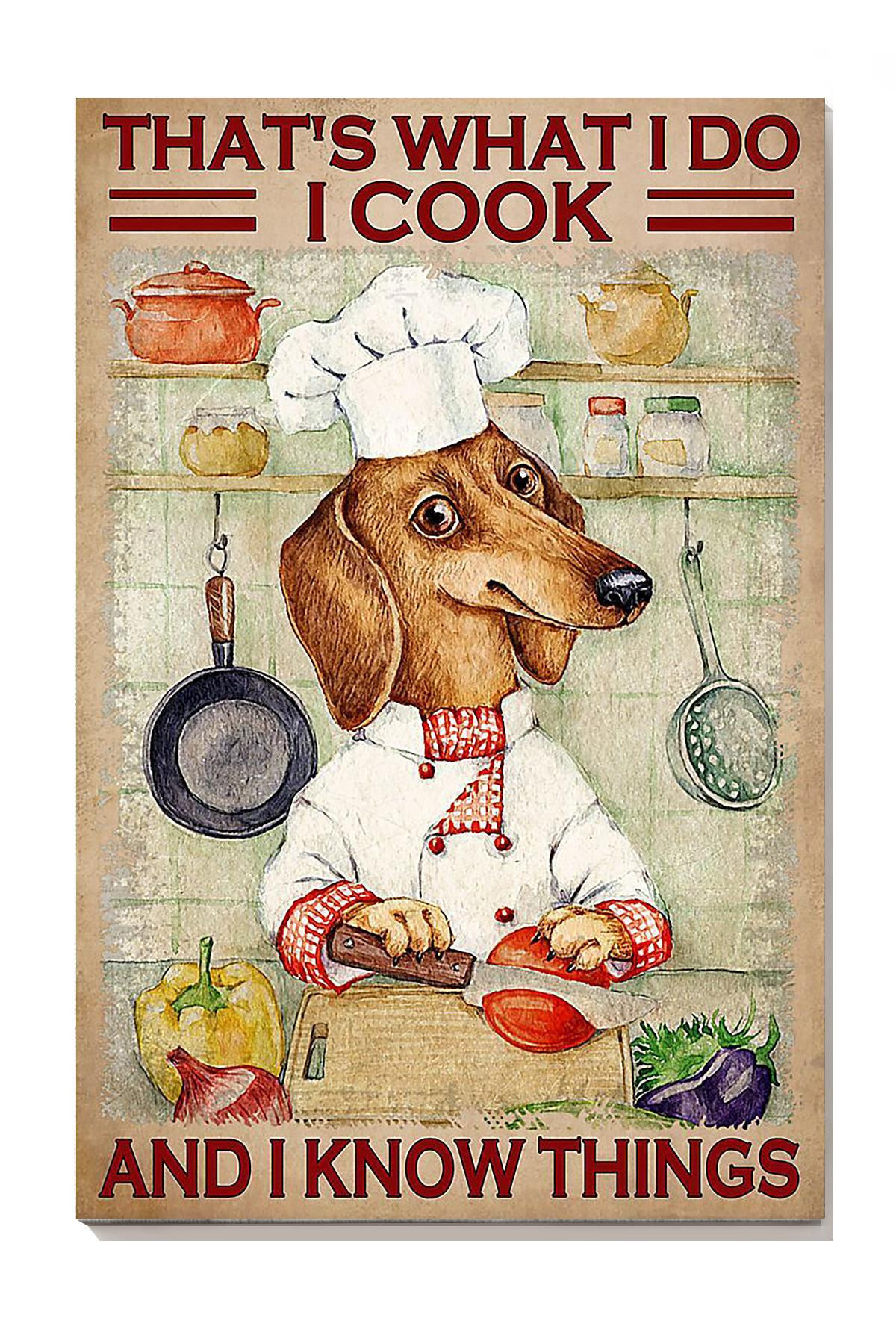 Labrador Dog I Do I Cook I Know Think Dog For Kitchen Chef Gift Canvas Gallery Painting Wrapped Canvas Framed Prints, Canvas Paintings Wrapped Canvas 8x10