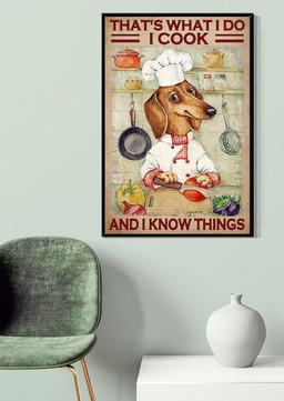 Labrador Dog I Do I Cook I Know Think Dog For Kitchen Chef Gift Canvas Gallery Painting Wrapped Canvas Framed Prints, Canvas Paintings Wrapped Canvas 20x30