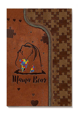 Mama Bear Protect Autism Child Autism Awareness Gift For Mother Canvas Gallery Painting Wrapped Canvas Framed Prints, Canvas Paintings Wrapped Canvas 8x10