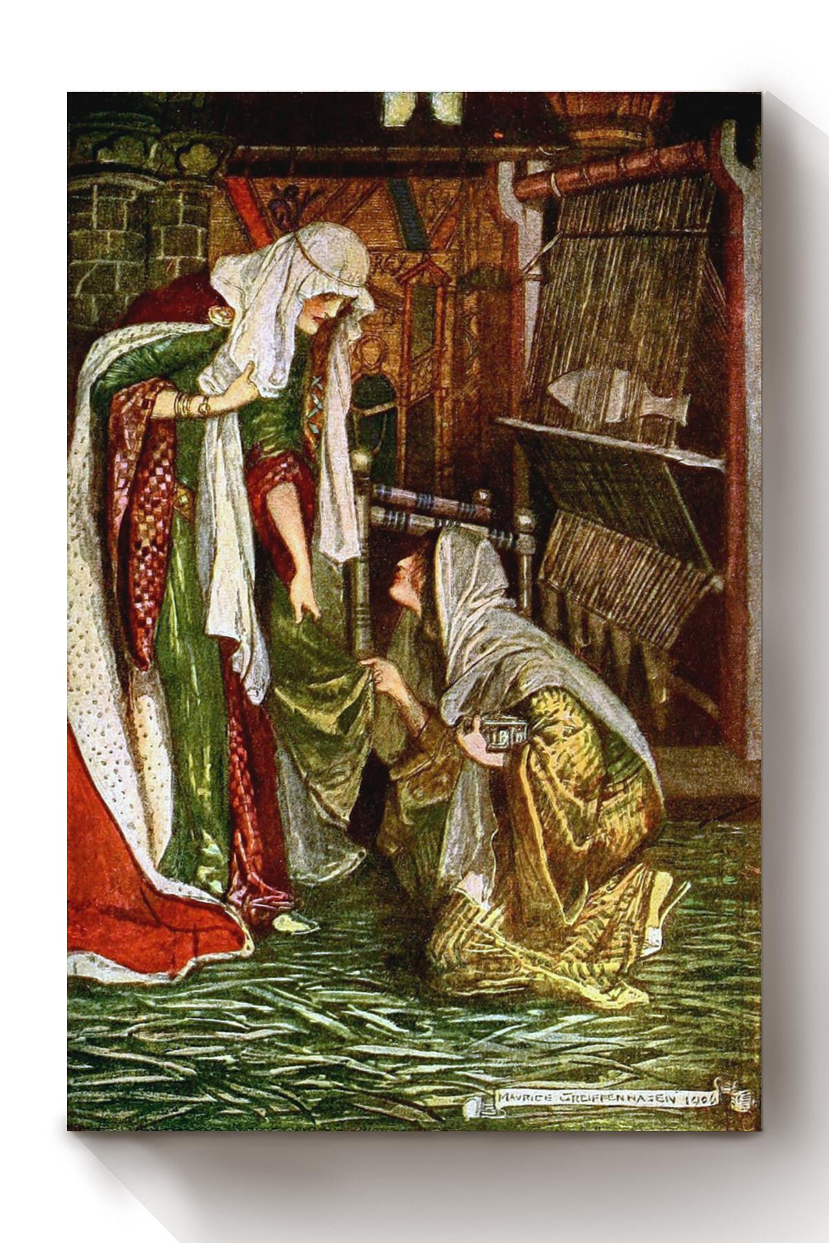 Ivanhoe Sir Walter Scott Fairy Tales Illustrations By Maurice Greiffenhagen 12 Canvas Wrapped Canvas 8x10