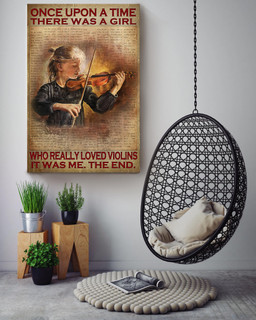Once Upon A Time There Was A Girl Who Really Loved Violins Vintage For Violin Lover Music Theatre Decor Canvas Gallery Painting Wrapped Canvas Framed Prints, Canvas Paintings Wrapped Canvas 16x24