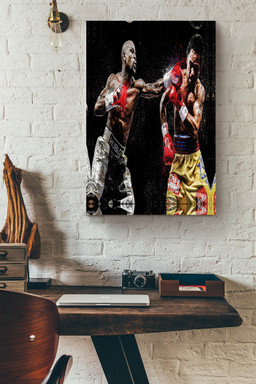 Loyd Mayweather Vs Manny Pacquiao Canvas Sport Gift For Boxer, Boxing Lover, Loyd Mayweather Fan, Manny Pacquiao Fan Canvas Framed Prints, Canvas Paintings Wrapped Canvas 20x30