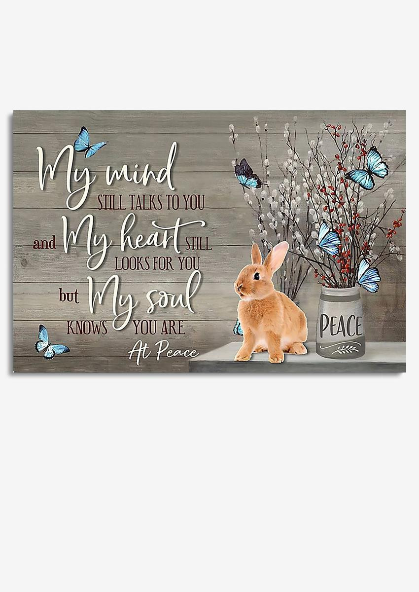 My Soul Knows You Are At Peace Memorial Quote Gift For Memorial Day 01 Framed Prints, Canvas Paintings Wrapped Canvas 8x10