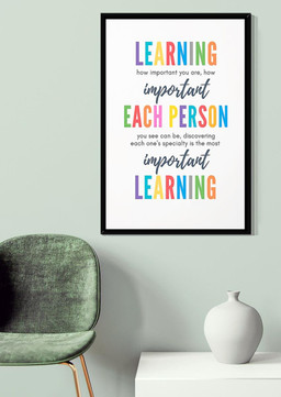 Learning How Important You Are How Important Each Person You Can See Canvas Gallery Painting Wrapped Canvas  Wrapped Canvas 20x30