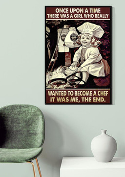 Once Upon A Time Girl Wanted To Become A Chef Motivation Quotes For Kid's Bedroom Decor Canvas Gallery Painting Wrapped Canvas Framed Prints, Canvas Paintings Wrapped Canvas 20x30