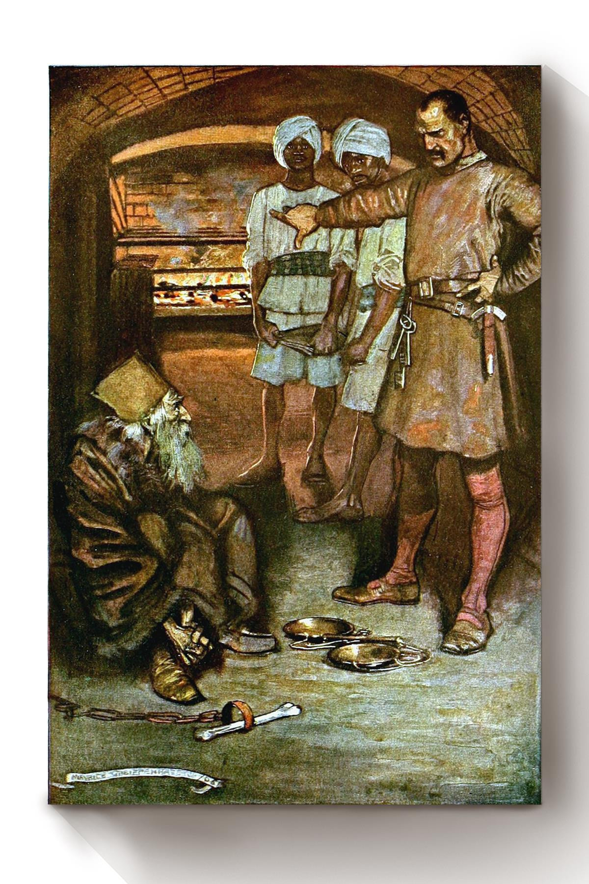 Ivanhoe Sir Walter Scott Fairy Tales Illustrations By Maurice Greiffenhagen 08 Canvas Wrapped Canvas 8x10