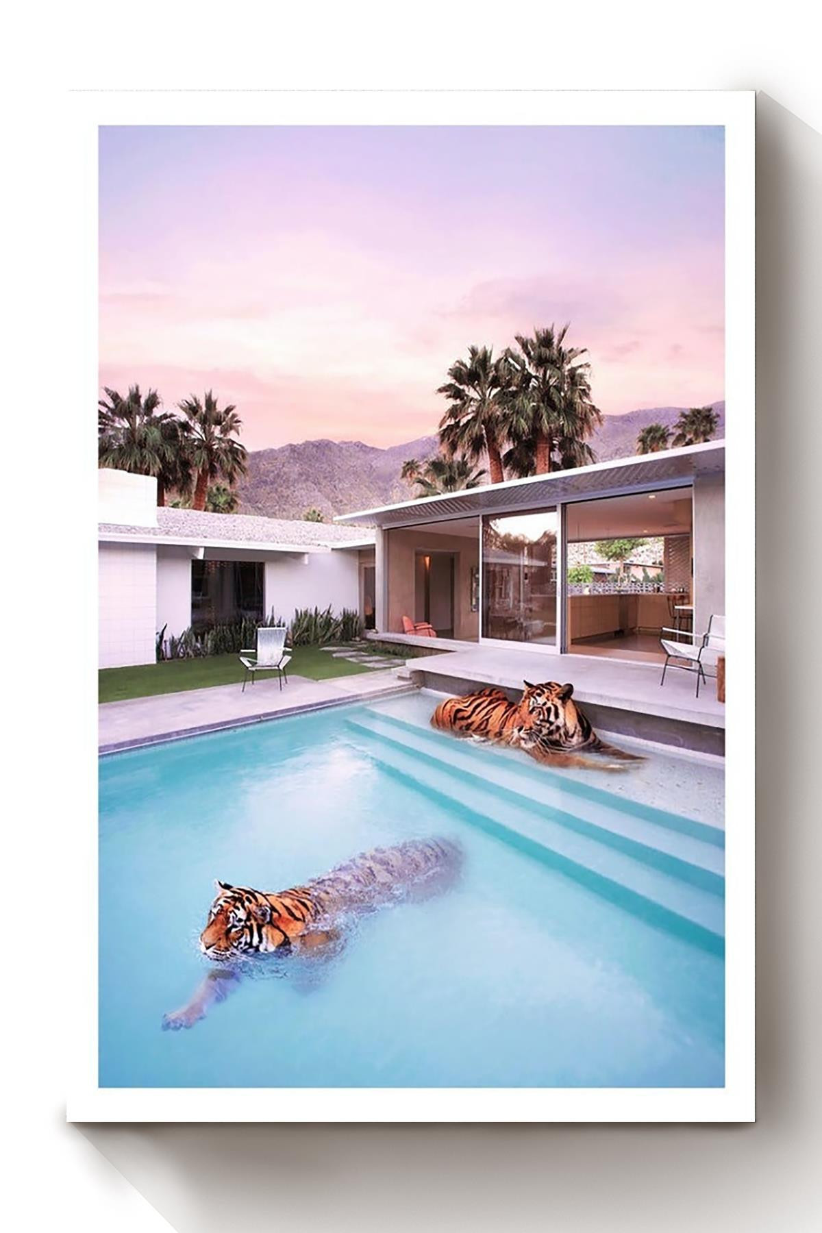 Palm Springs Art Canvas Wrapped Canvas 8x10