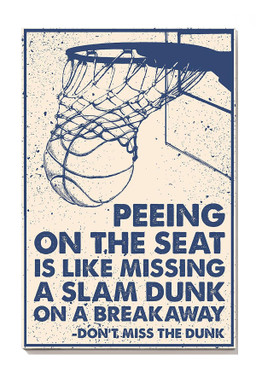 Peeling On The Seat Basketball For Basketball Fan Canvas Framed Prints, Canvas Paintings Wrapped Canvas 8x10