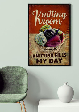 Knitting Fills My Day For Knitting Lover Canvas Gallery Painting Wrapped Canvas Framed Prints, Canvas Paintings Wrapped Canvas 20x30