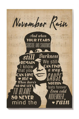 November Rain Lyrics For Gun N Roses Fan Canvas Gallery Painting Wrapped Canvas Framed Prints, Canvas Paintings Wrapped Canvas 8x10