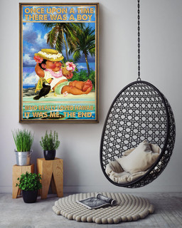 Once Upon A Time There Was A Boy Who Really Loved Hawaii It Was Me The End Canvas For Kids Room Decor Canvas Wrapped Canvas 16x24