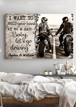 Peronalized Loving Quote Baby Let's Go Driving Gift For Valentine Wedding Anniversary Wrapped Canvas 12x16