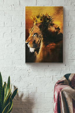 Lion King And God Canvas Canvas Gallery Painting Wrapped Canvas  Wrapped Canvas 8x10